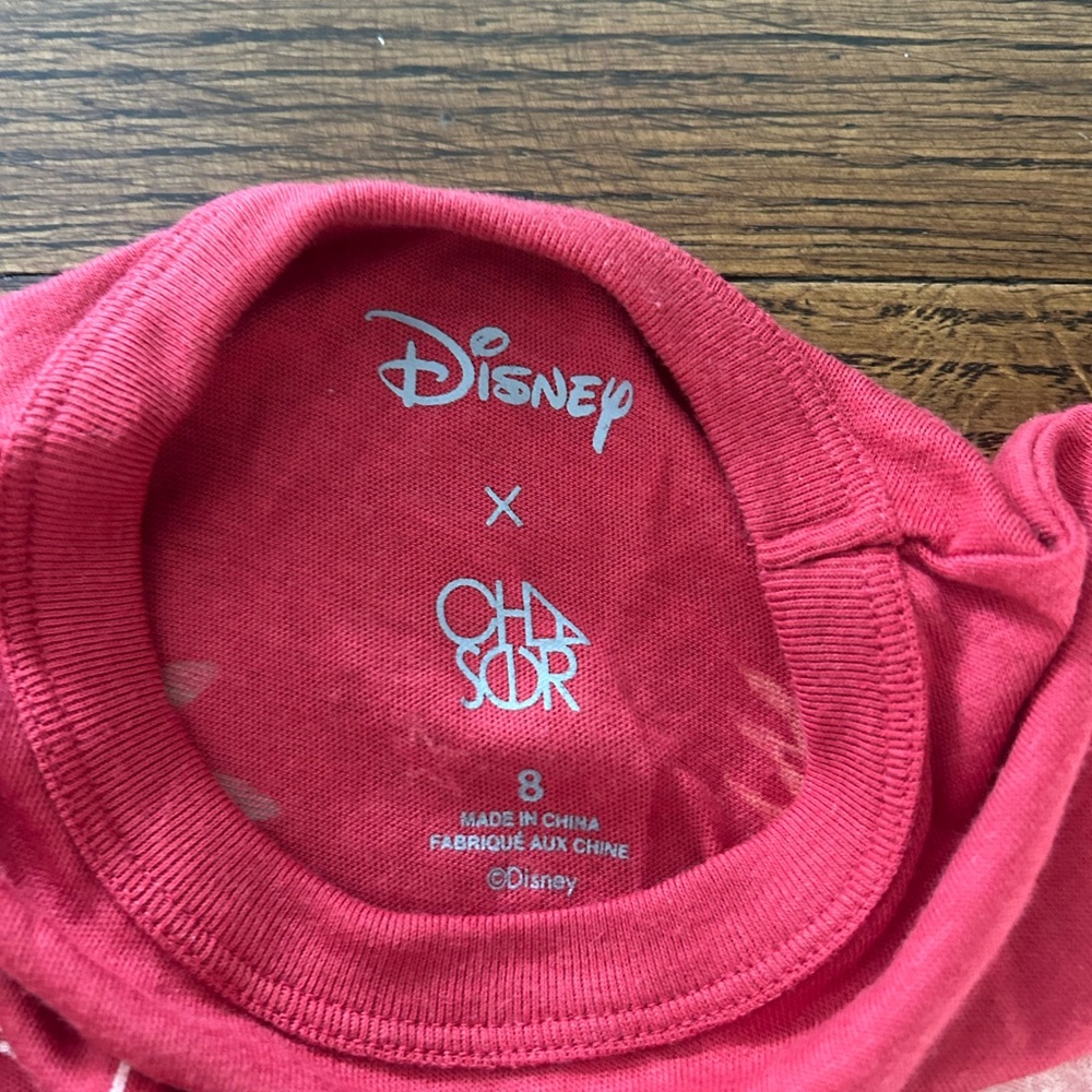 Chaser x Disney Red Mickey Mouse Tee (boy size 8) - Picture 3 of 3